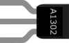 Breadboard diagram symbol for an A1302 hall effect sensor