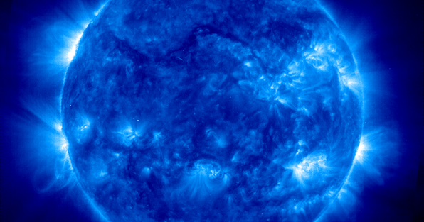 Image of solar sunspots