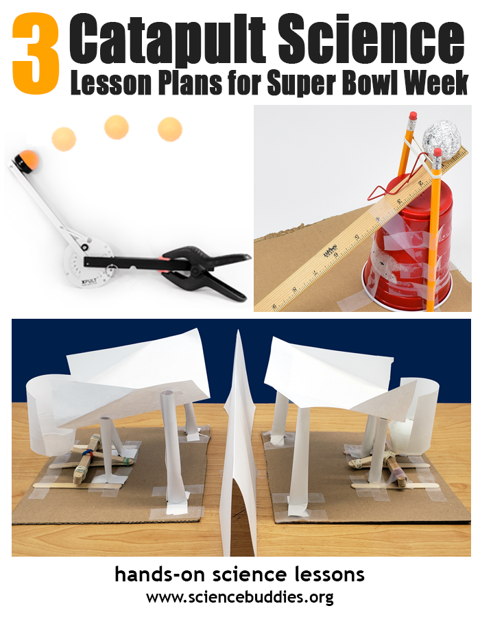 Photo collage of three ball launcher projects