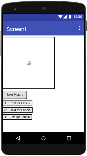 default label text changed to R, G, and B