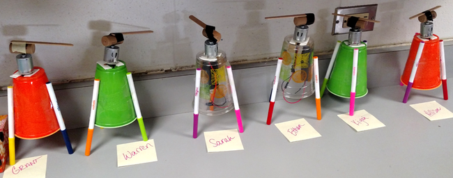 ArtBots from the class all lined up