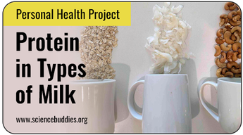 Personal Health Science Projects: Plant-based milk protein experiment