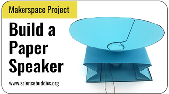 Makerspace STEM: Example of paper speakers activity
