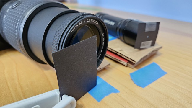 schlieren image light block alignment