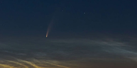 APOD: 2026 September 13 – Comet NEOWISE Rising over the Adriatic Sea