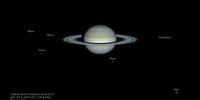 APOD: 2026 August 11 – Six Moons of Saturn