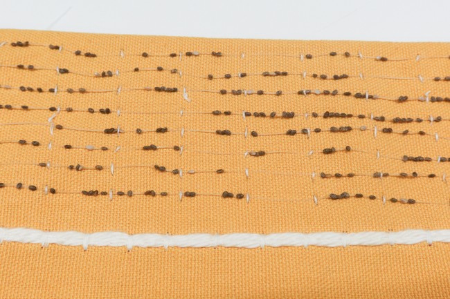 living loom embroidery example