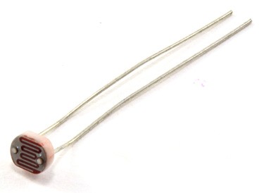 A photoresistor with two lead wires
