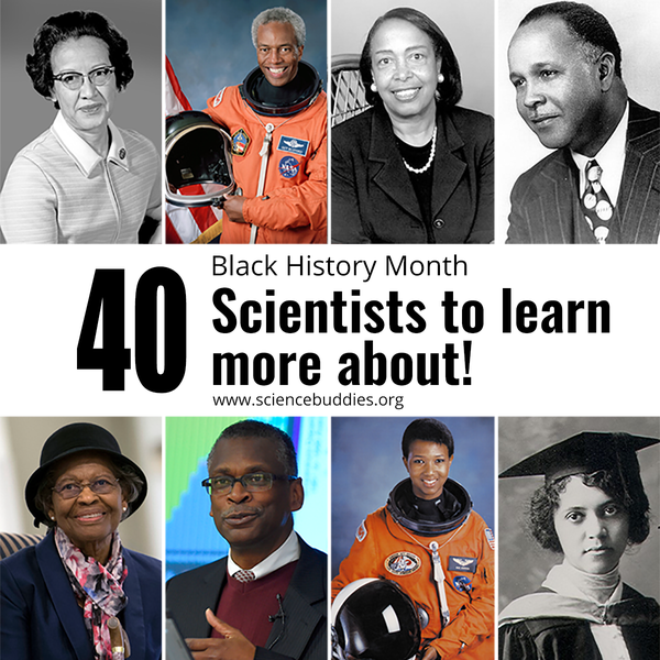 Photo collage of eight African American scientists and engineers