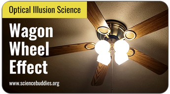 Optical Illusion Science Projects: Wagon wheel effect seen in spinning fan blades
