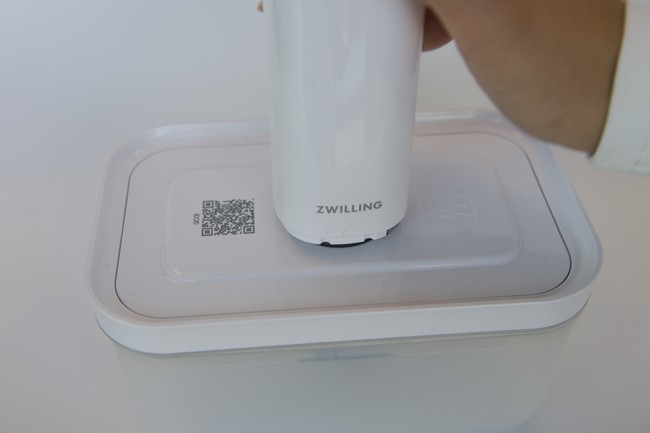 solution in vacuum chamber