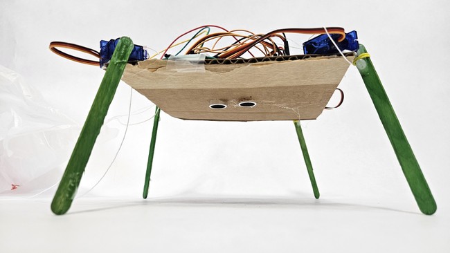 bottom view of the arduino planetary lander