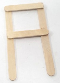 boat hull made from popsicle sticks
