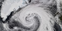 Extratropical Cyclone Whips Past Iceland