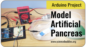 Arduino Science Projects: Model artificial pancreas to see what is involved in the feedback loop required to keep blood glucose within a healthy range