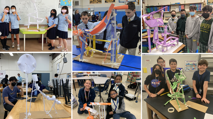 Examples of paper ball runs from the 2022 Fluor Challenge