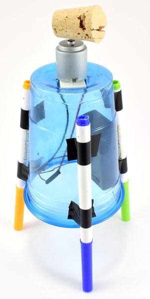 Tape the battery holder inside