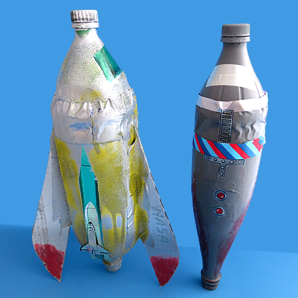 Two homemade rockets for payload experiment