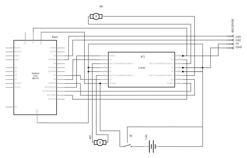 Schematic for RC boa circuit