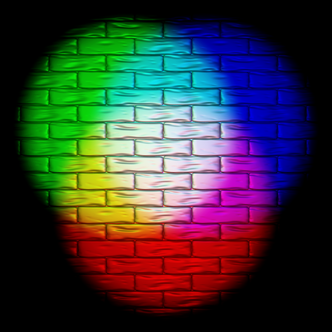 additive color mixing with light