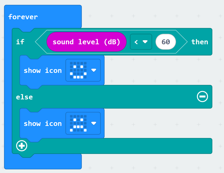 microbit sound level alarm