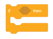 box from flowchart and If then conditional box from Scratch   