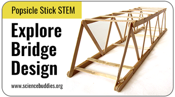 Science Projects with Popsicle Sticks: Bridge made out of craft sticks