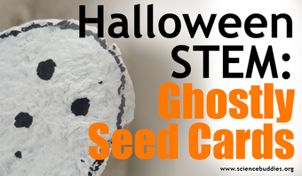 Halloween STEM / Seed Paper Ghost Cards