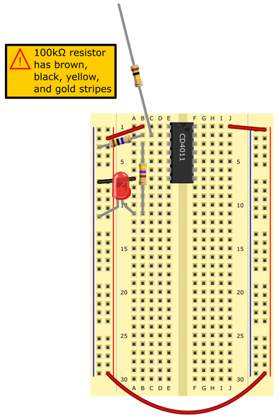 100 kΩ resistor to C2