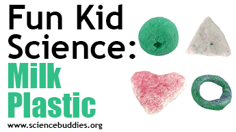 Beads made from casein milk plastic