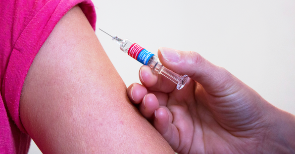 Vaccine being injected into arm