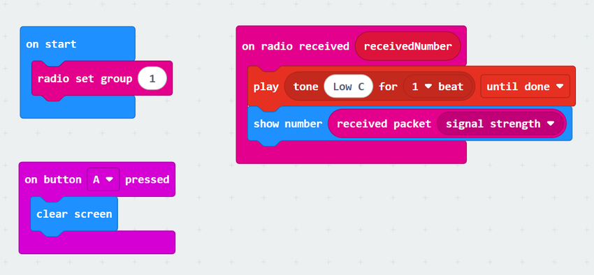 microbit radio receiver code