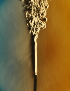 schlieren image of a candle