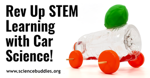 A homemade balloon car from a plastic bottle with recycled bottle cap wheels / Car Science Projects