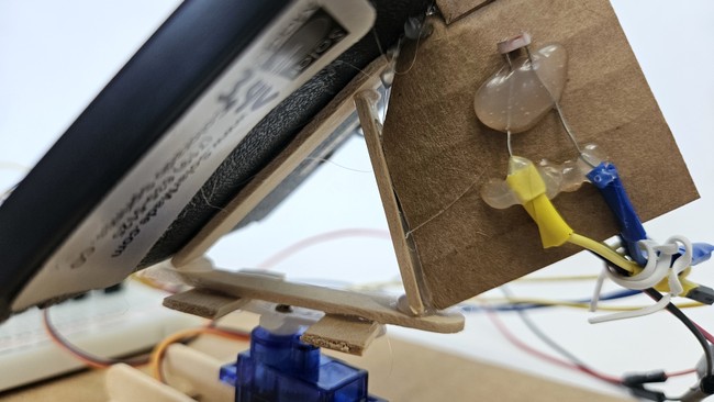 Popsicle stick support structure for solar panel