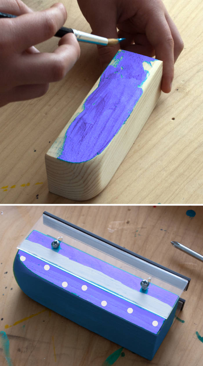 Magic Bullet Train Maglev train experiment -- paint the train for a custom, creative experience!