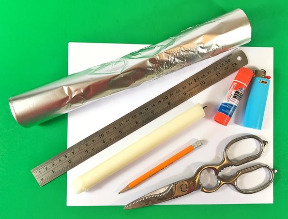 Materials needed for the 'curl metal with heat' activity.