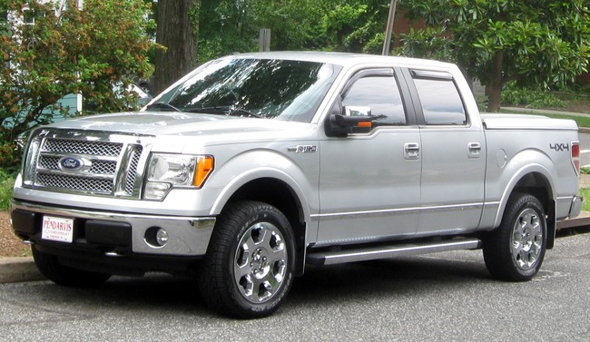a Ford F150 pickup truck