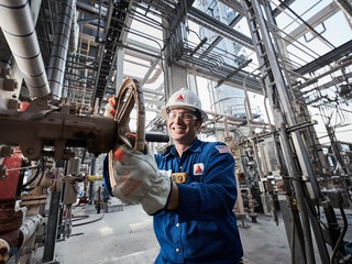 crude oil through distillation process