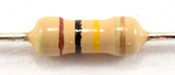 A 100000 ohm resistor