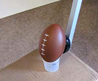 Football catapult field goal experiment