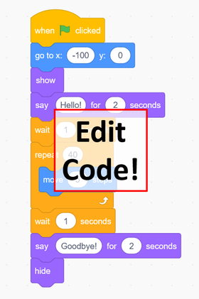 click to edit code image