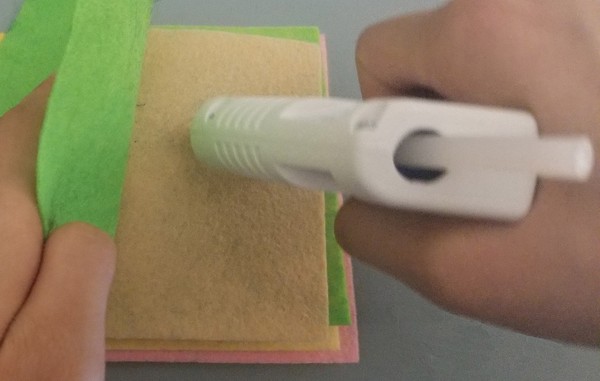 Gluing layers of patches together. 