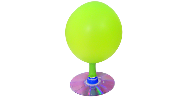 Hovercraft made from a cd and balloon