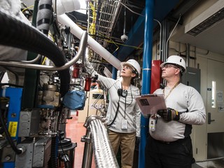 engineers with protective gear