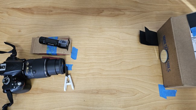 DIY schlieren image setup
