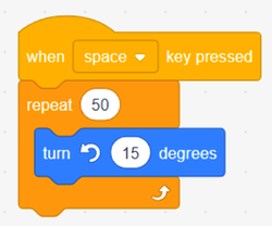 A script is created to rotate an object when the spacebar is pressed