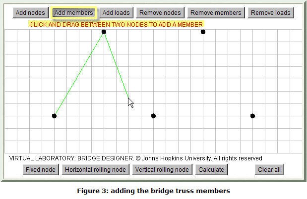 adding the bridge truss members screen