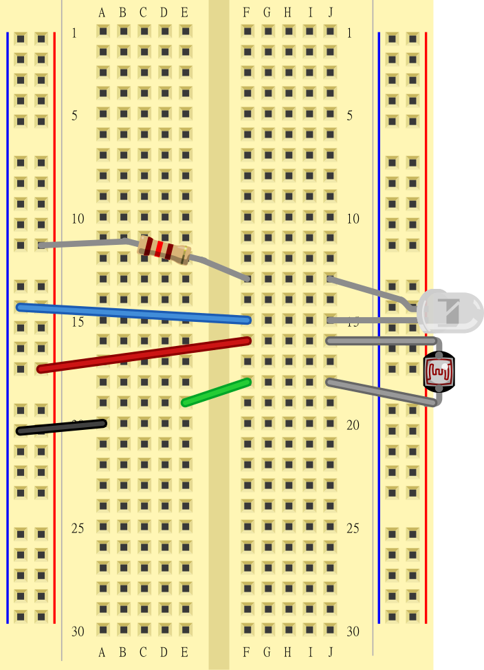 Jumper wire from E19 to F18.