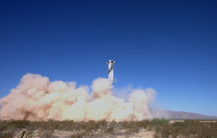 Blue Origin NS-25 booster landing